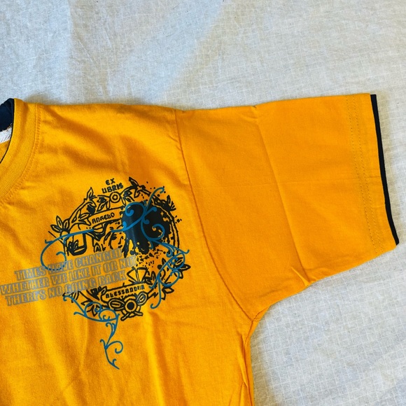 Mens yellow cotton t-shirt - Picture 6 of 7